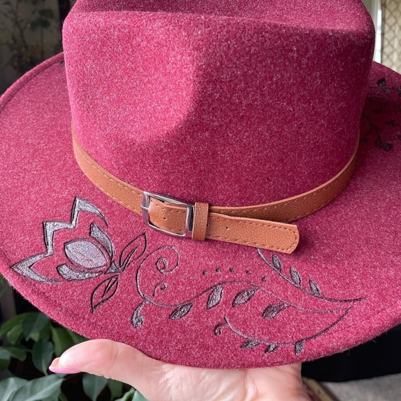 Fedora hat hand burned - Picture 2 of 3